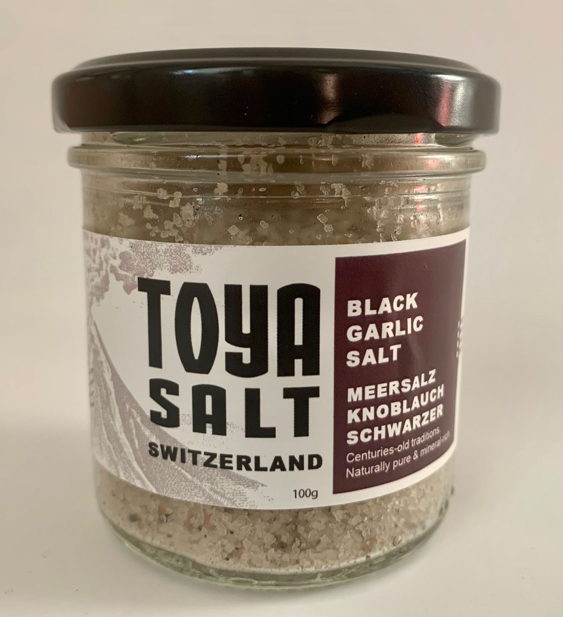 Meersalz mit schwarzem Knoblauch - Toya Salt Switzerland